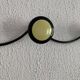 Vintage 1960s banana yellow wall coat rack with 4 hooks - 65 x 7 cm