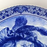 Boch Belgium ceramic wall plate depicting the painter Rembrandt