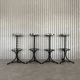 4 newly upholstered chain barstools
