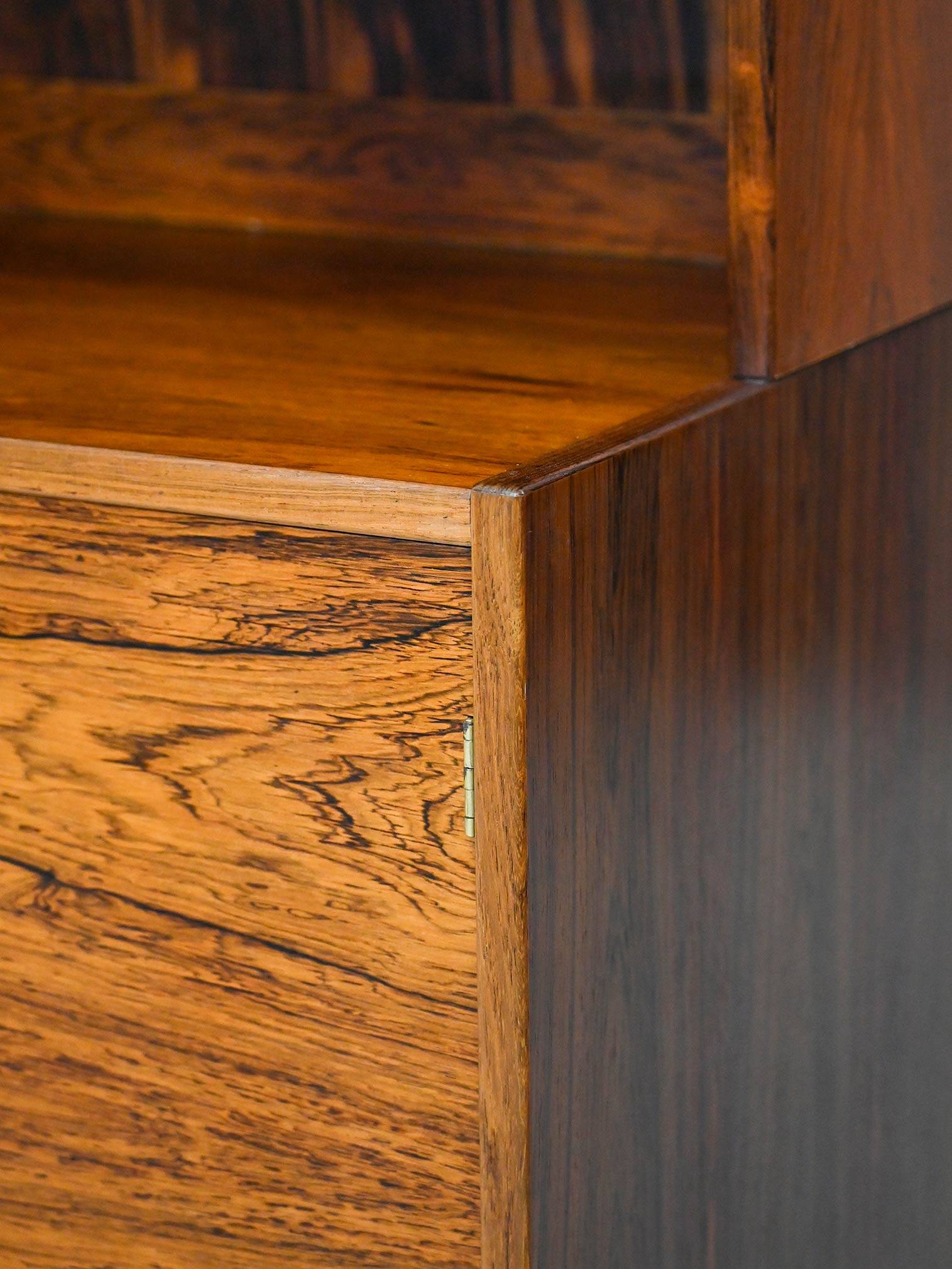 Scandinavian rosewood bookcase