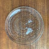 Vintage Finnish Glass Plates Solaris by Tapio Wirkkala for Iittala, Set of 5