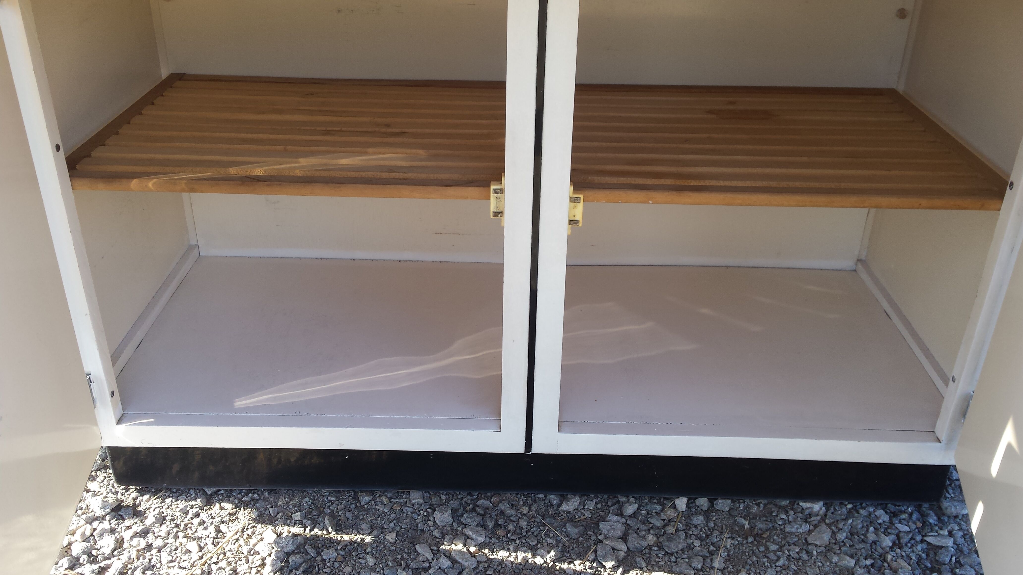 White formica furniture