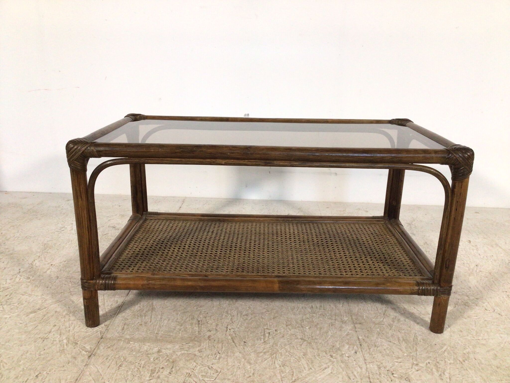 rattan coffee table