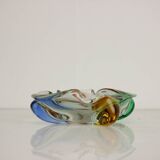 Bohemian Art Glass Ashtray by Josef Hospodka, 1960's