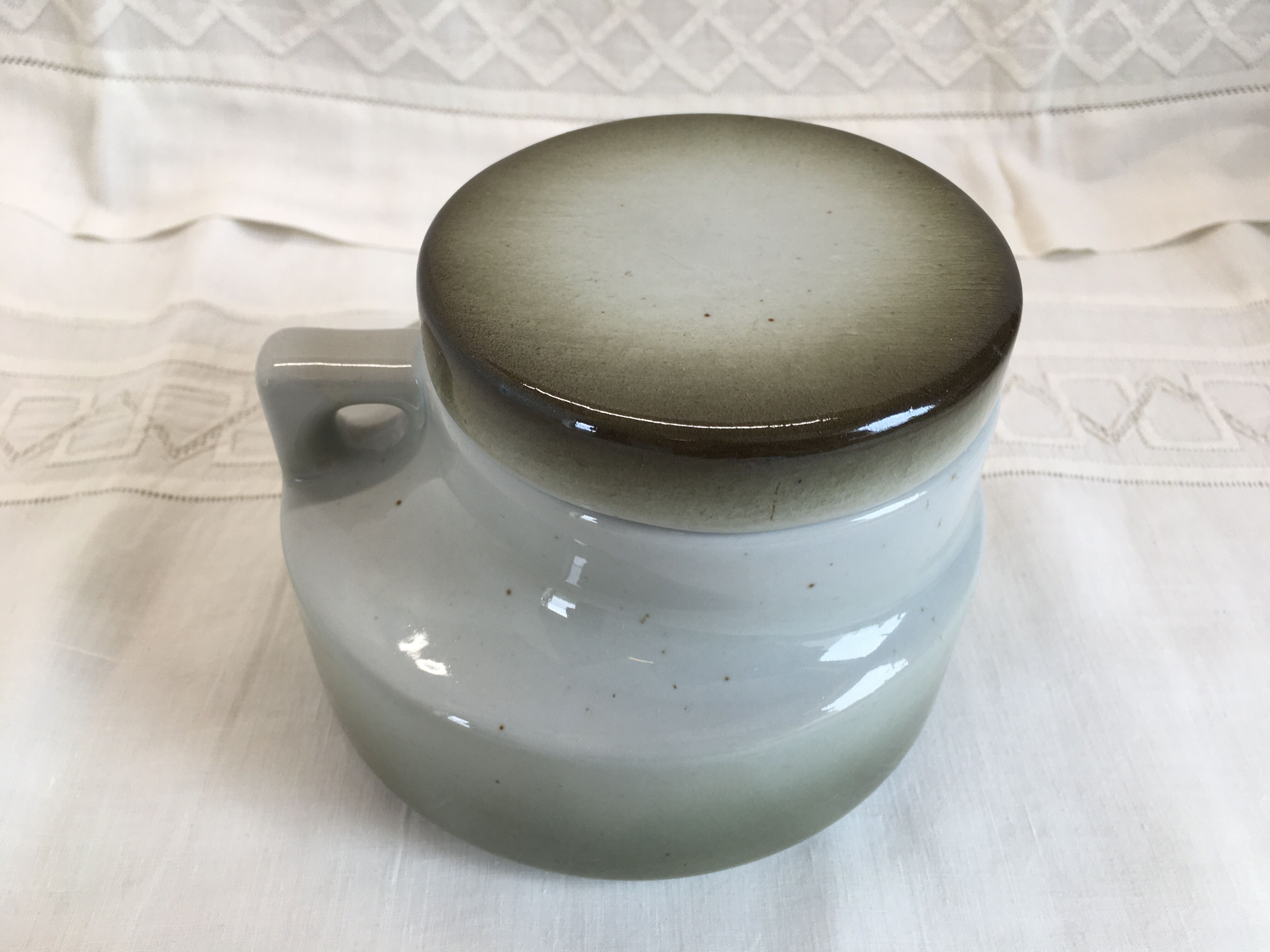 Rare coffee / tea service in Brenne sandstone "Grand Feu" - France 70s