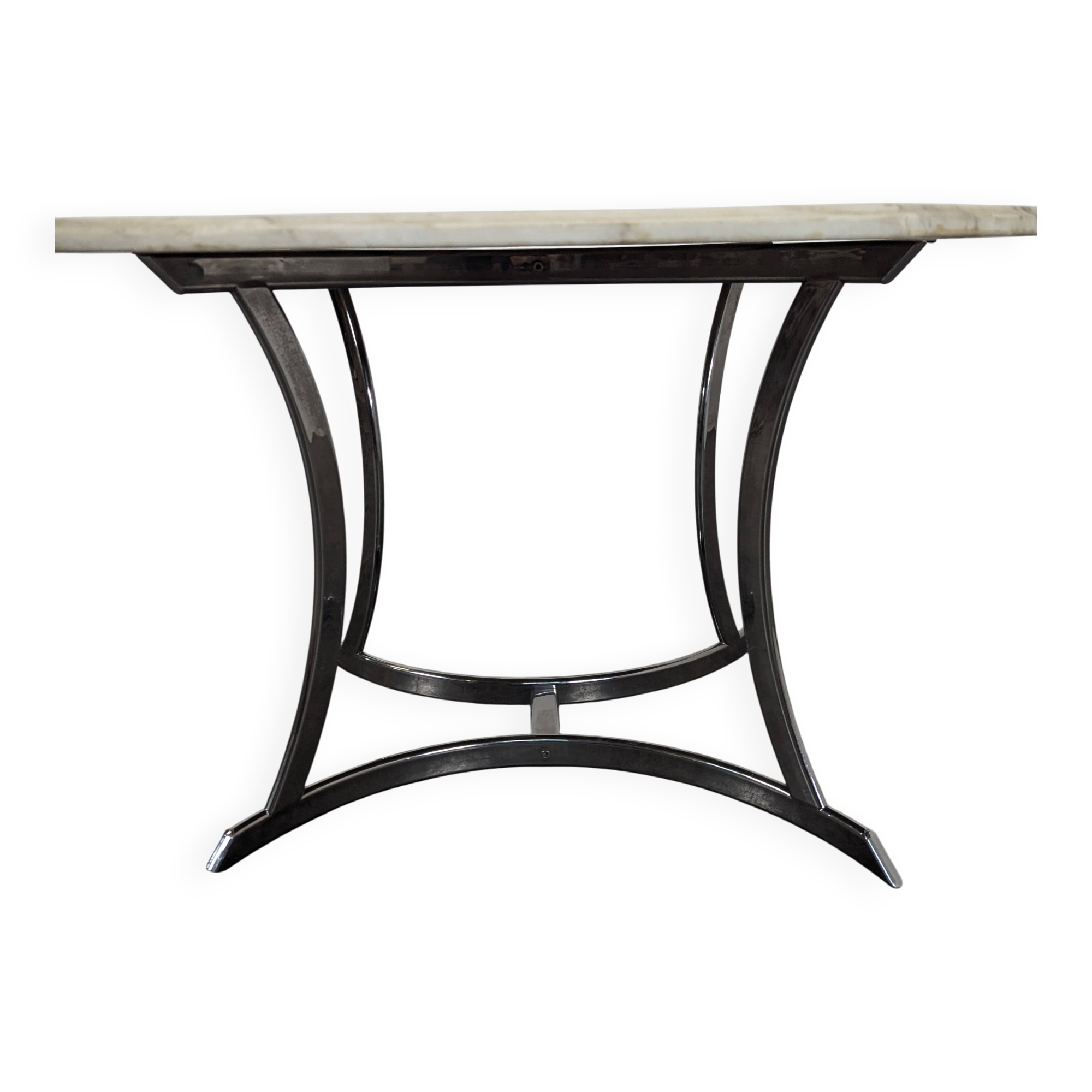 Table à manger octogonale en marbre Roche Bobois