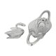 Large crystal centrepiece Art Vannes & matching swan – 54 cm