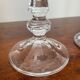 Pair of crystal candle holders