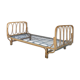 Lit corbeille en rotin vintage 1950