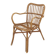 Vintage bamboo and rattan armchair, Florida style, Italy, 1970s.
