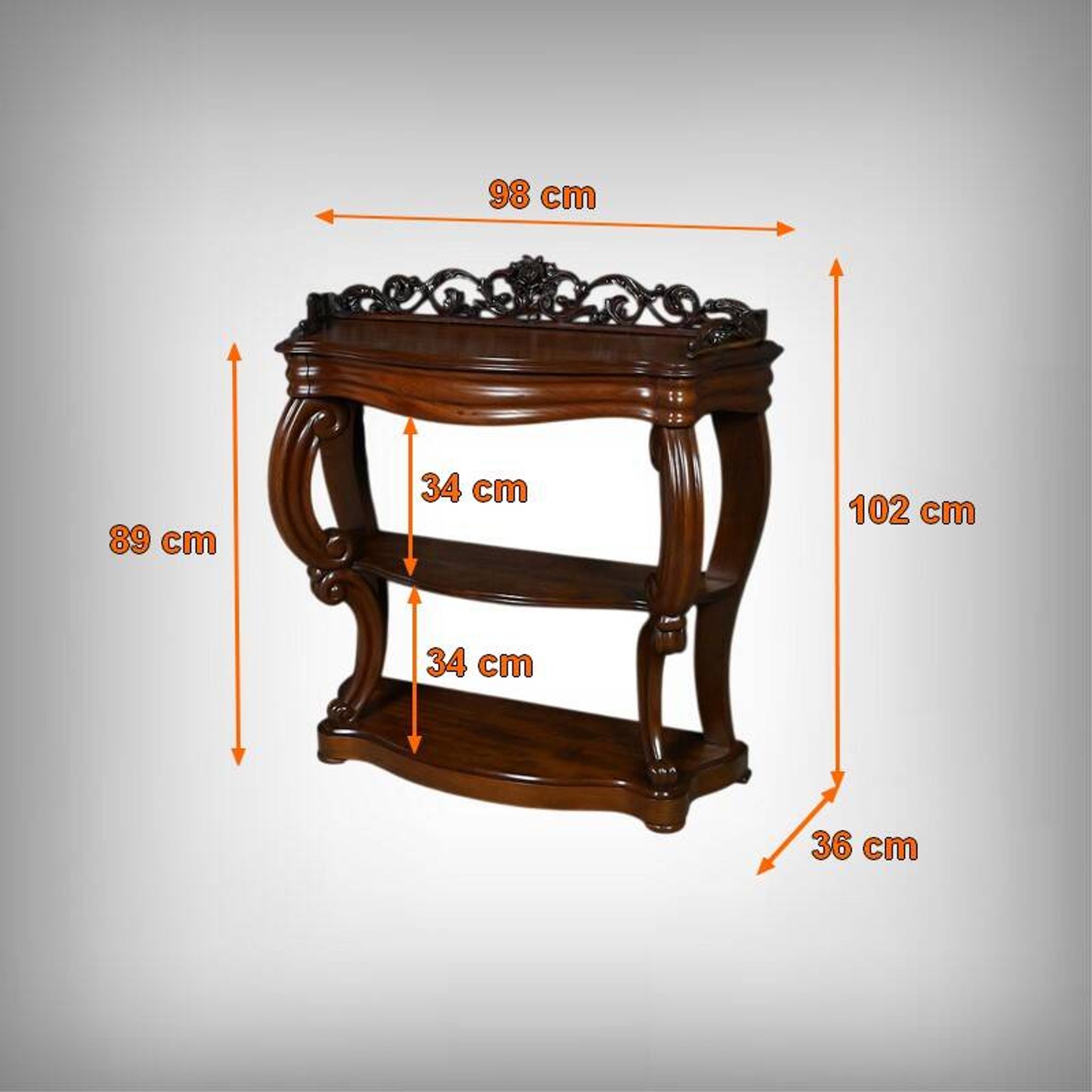 Mahogany console, Napoléon III period – 2nd half of the 19th century