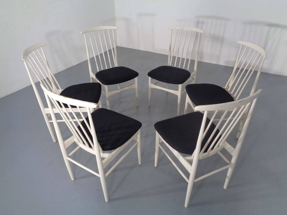 Dining chairs, 1960s, set of 6
