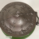 Pot à biscuits en verre vert circa 1900