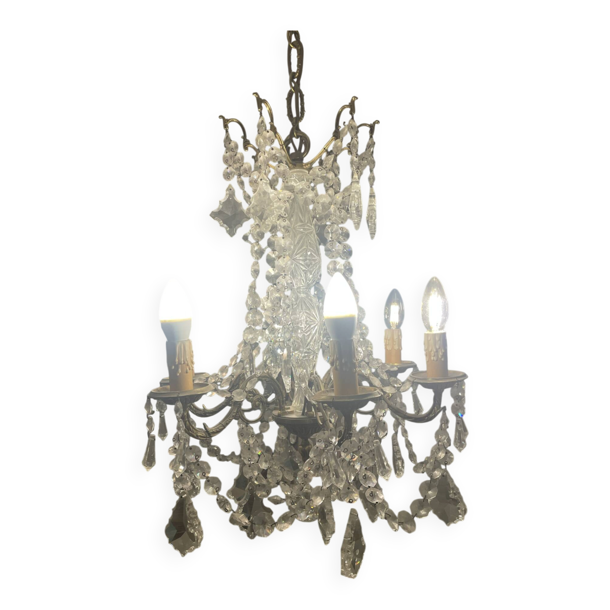 Glass style chandelier