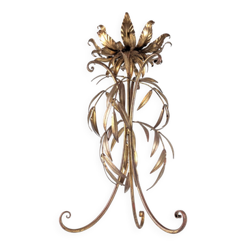 Gilded Metal Planter with Leaves Att. Hans Kögl , Germany, 1970s