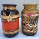 Deux vases Scheurich West Germany, années 60