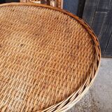 Vintage rattan table