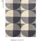Art Deco rug made in France in 1960, in very good condition