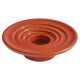 Candle holder or decorative bowl in glazed ceramic, mid-20th century.