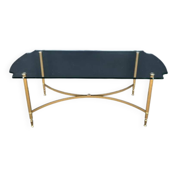 Table basse vintage en verre