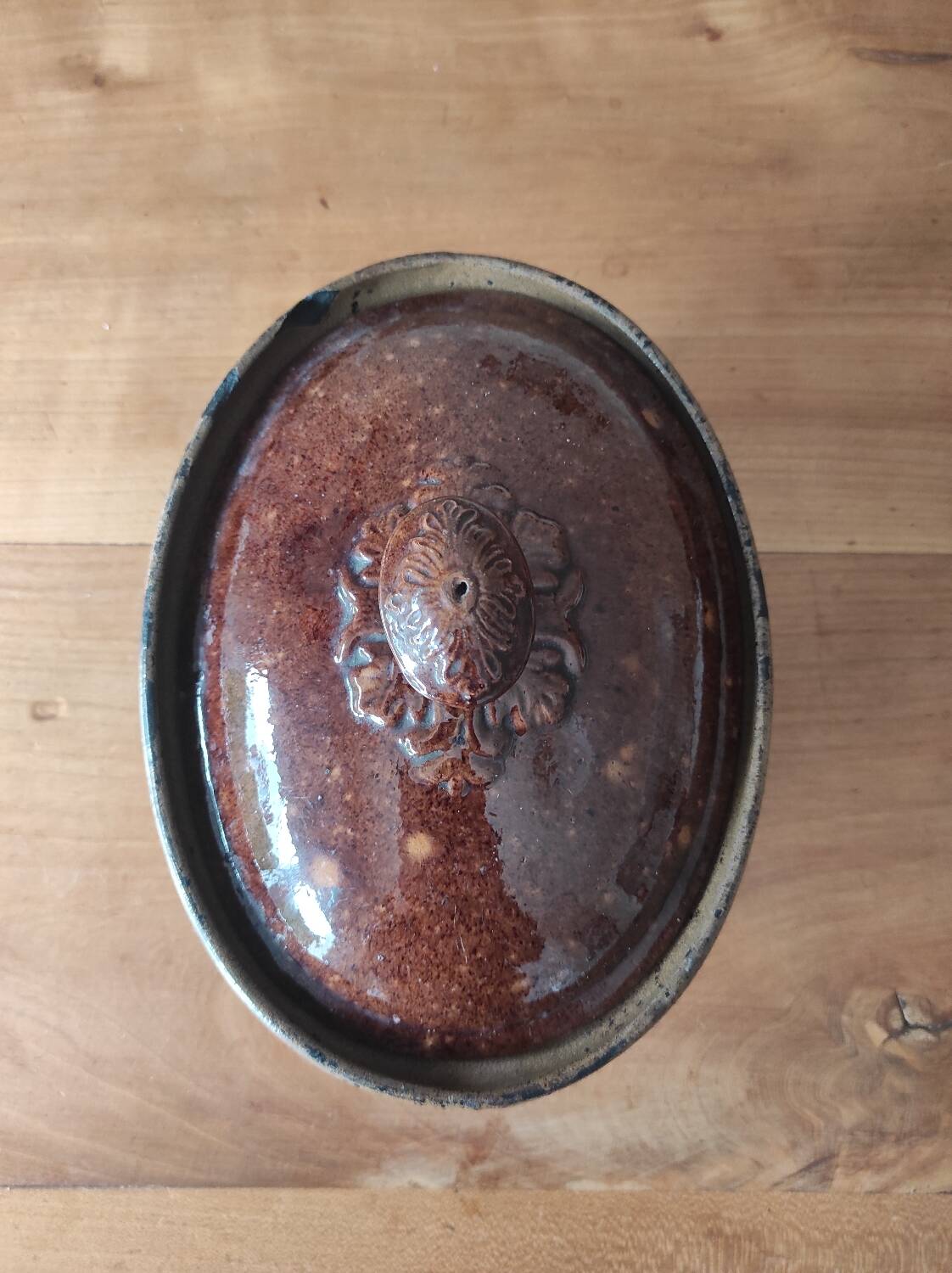 Old terrine in glazed earthenware MIELLE