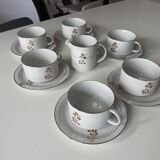 "Retro Rosso" Italian Porcelain Tea Set