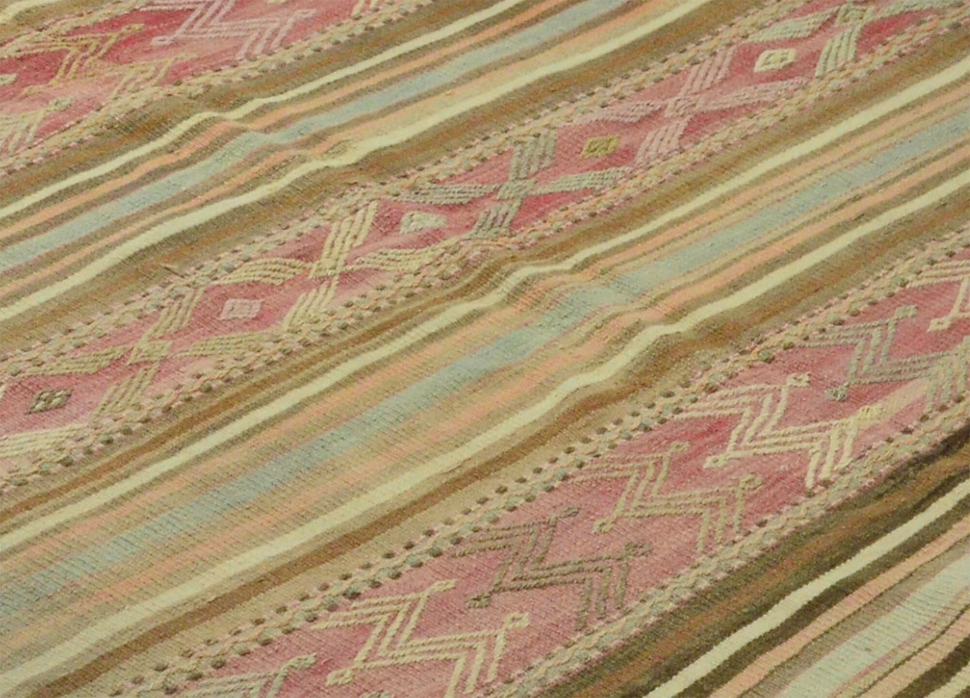 Anatolian handmade kilim rug 237 cm x 130 cm