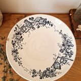 E.Bourgeois iron earth compote bowl