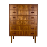 Danish teak chest of drawers tallboy midcentury 1960s