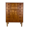 Danish teak chest of drawers tallboy midcentury 1960s