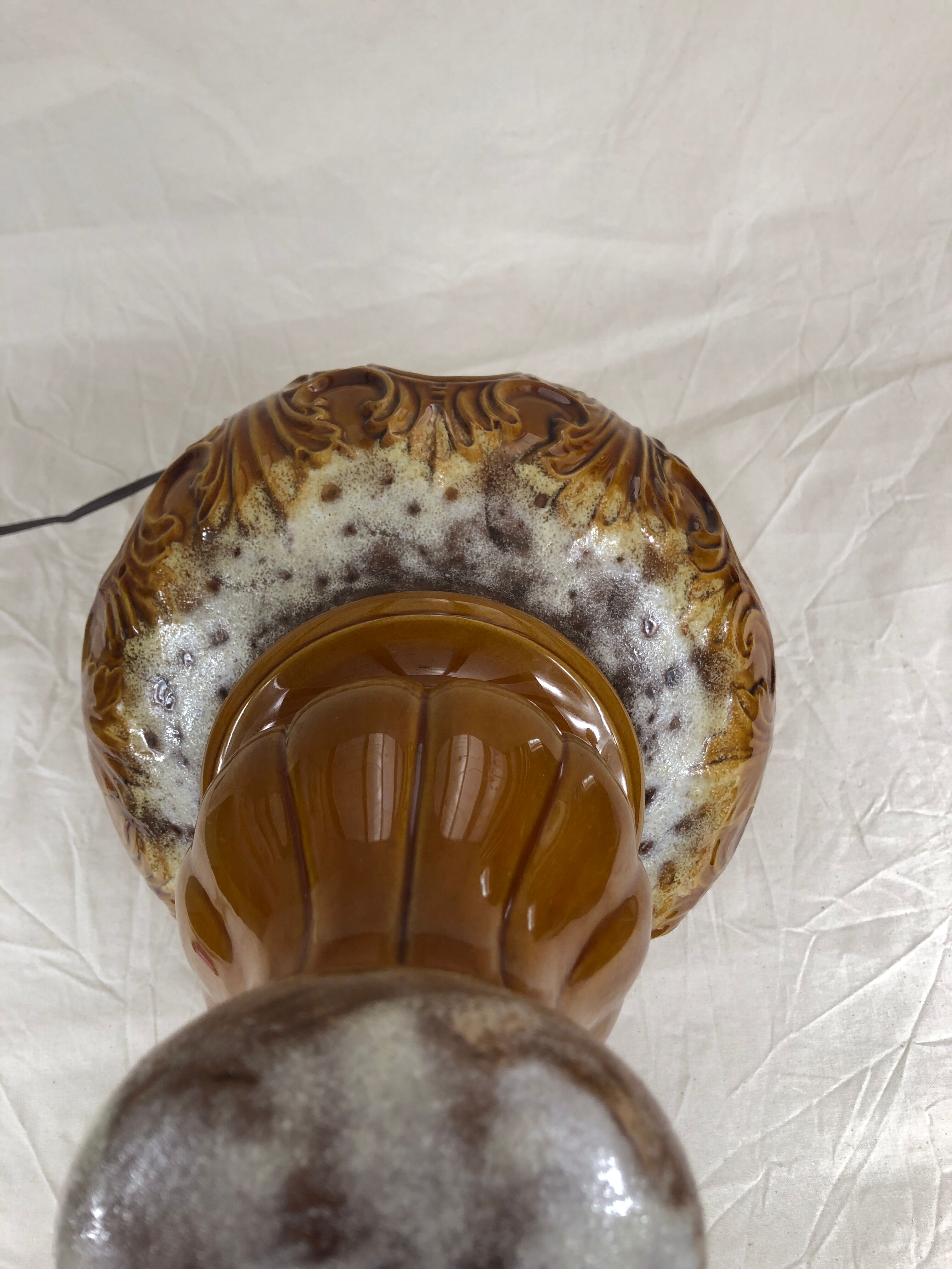 Table lamp West Germany style, ceramic