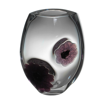 Crystal vase by Daum France 1960s