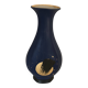 "eclipse" vase painted and gilded with gold leaf