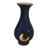 "eclipse" vase painted and gilded with gold leaf