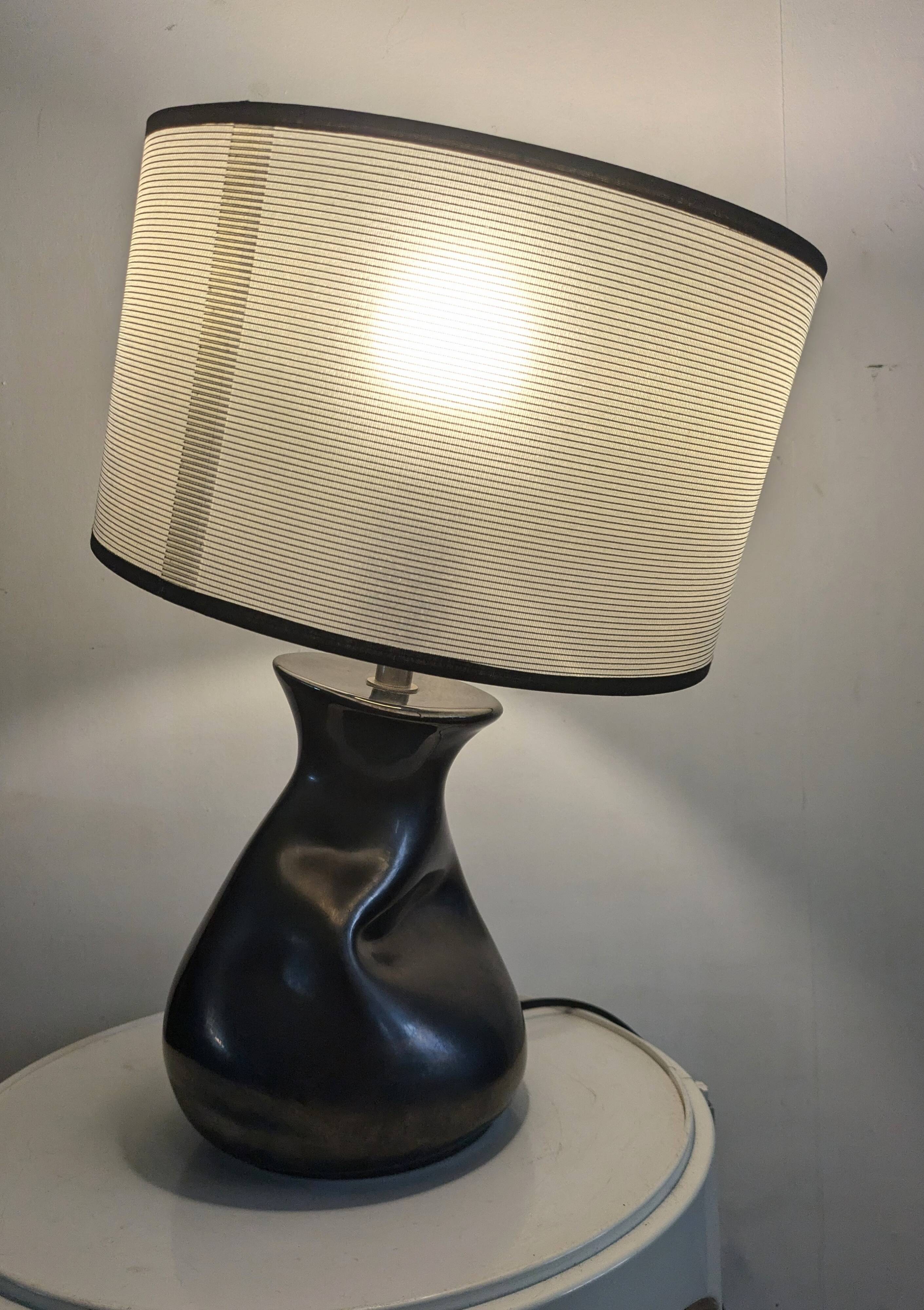 Vintage free form ceramic lamp