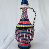 Multicolored scoubidou bottle with cap