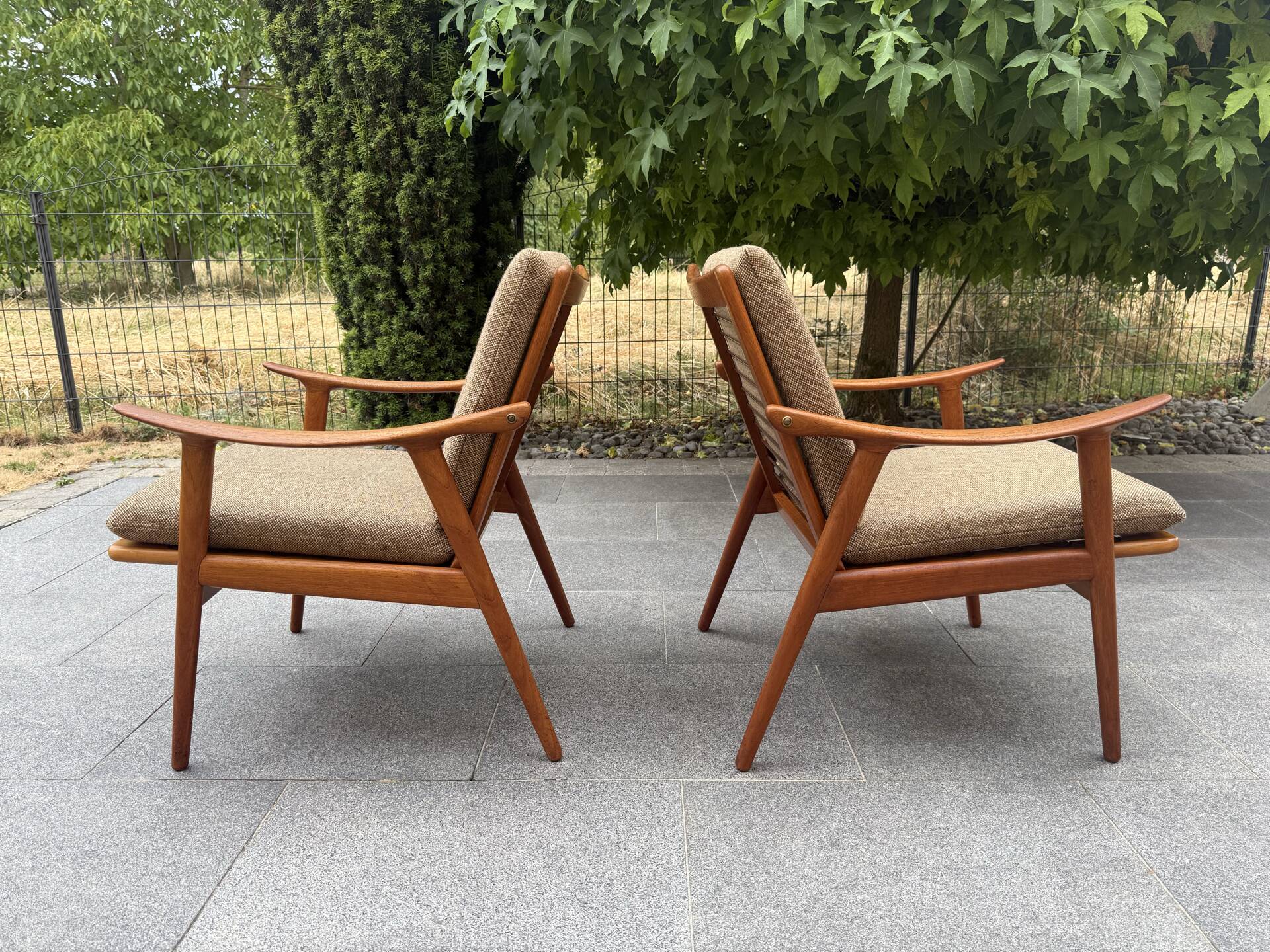 2 Scandinavian armchairs Fredrik Kayser 1960