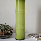 Vintage blown glass bamboo vase