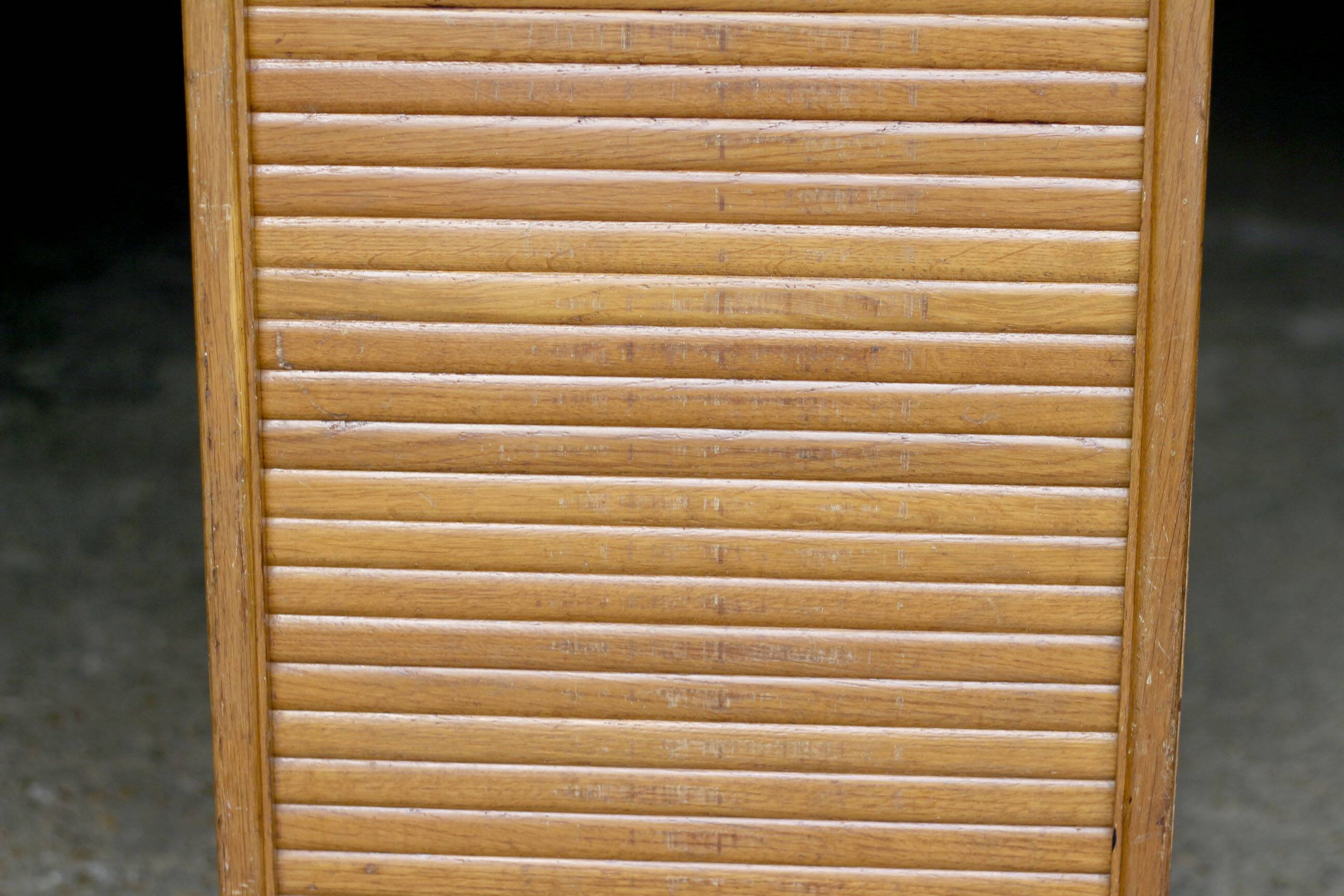 Oak notary cabinet in its original patina (1940s)