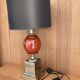 Dolphin Table Lamp Egg Maison Charles vintage 1970s