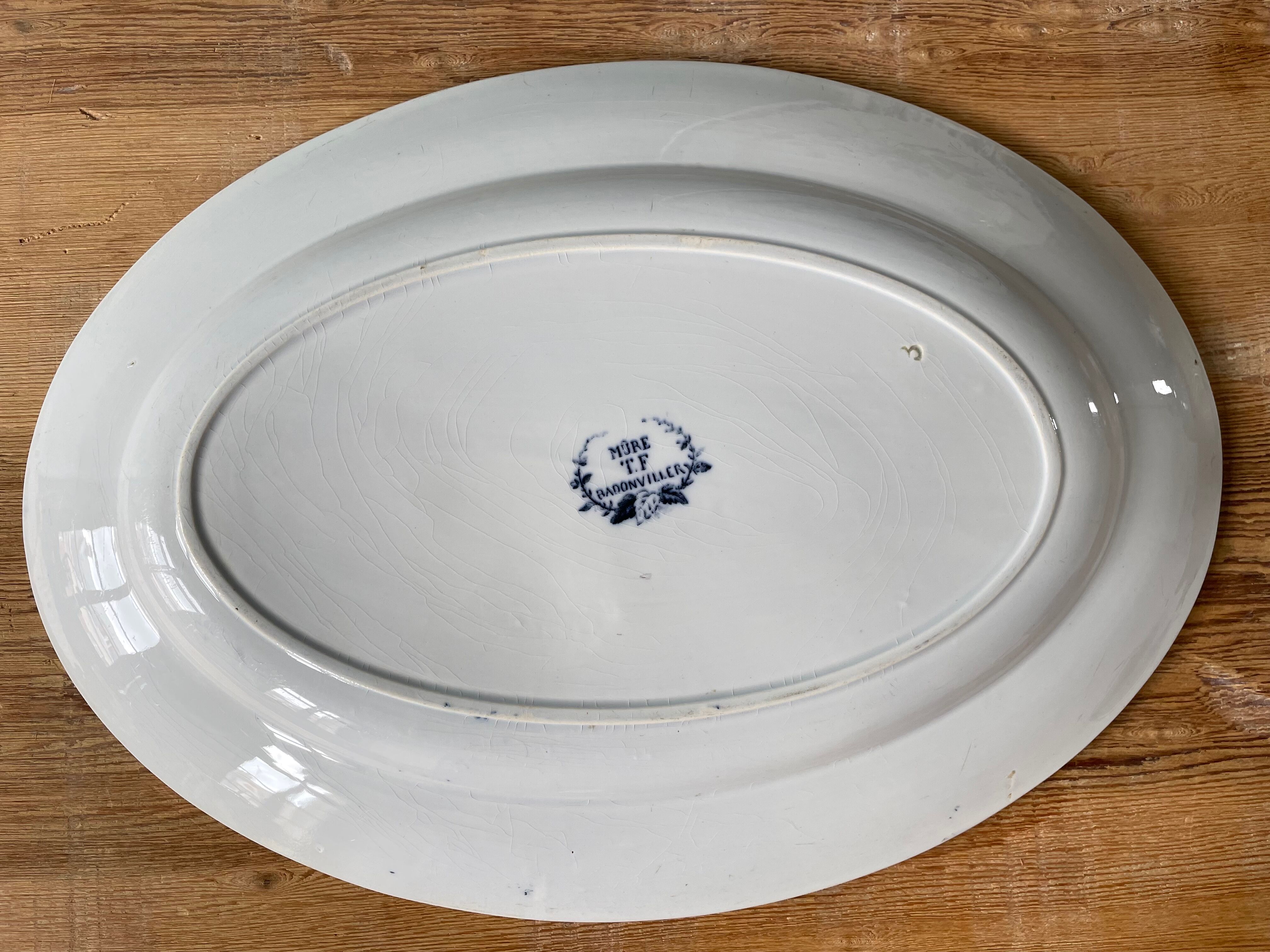 Set of two dishes "Blackberry" T.F Badonviller
