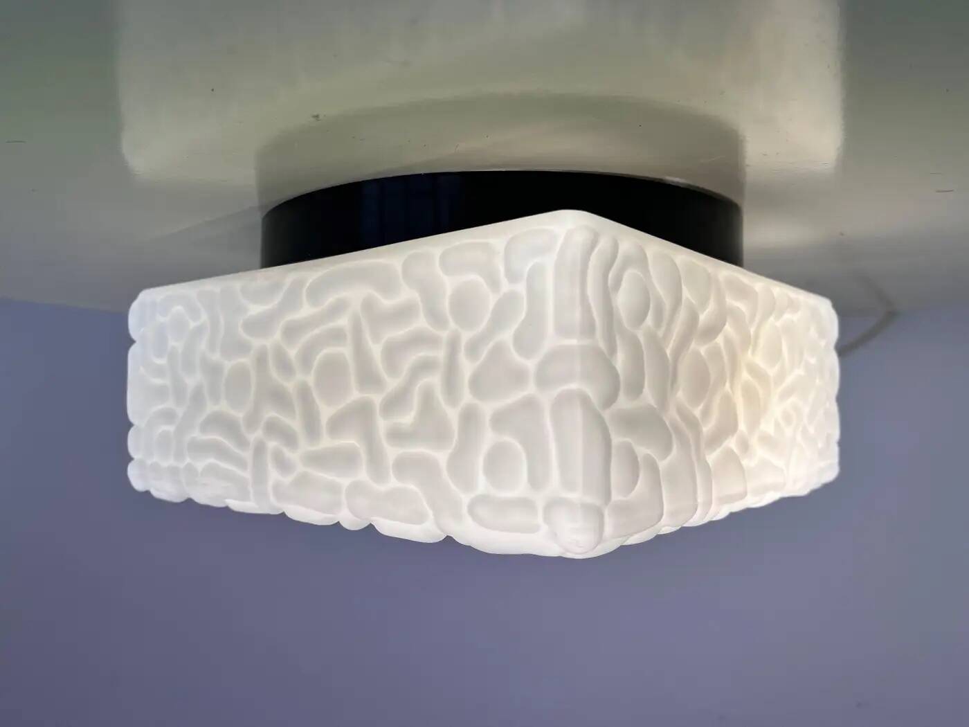 Midcentury wall or ceiling lamps, flushmount, 1970s - up to 15 pieces