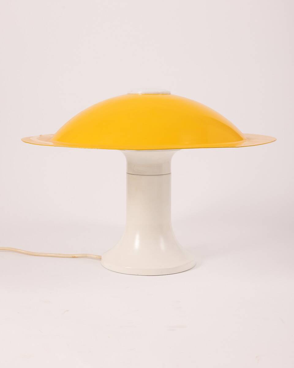 Vintage yellow table lamp from the 70s design by martinelli