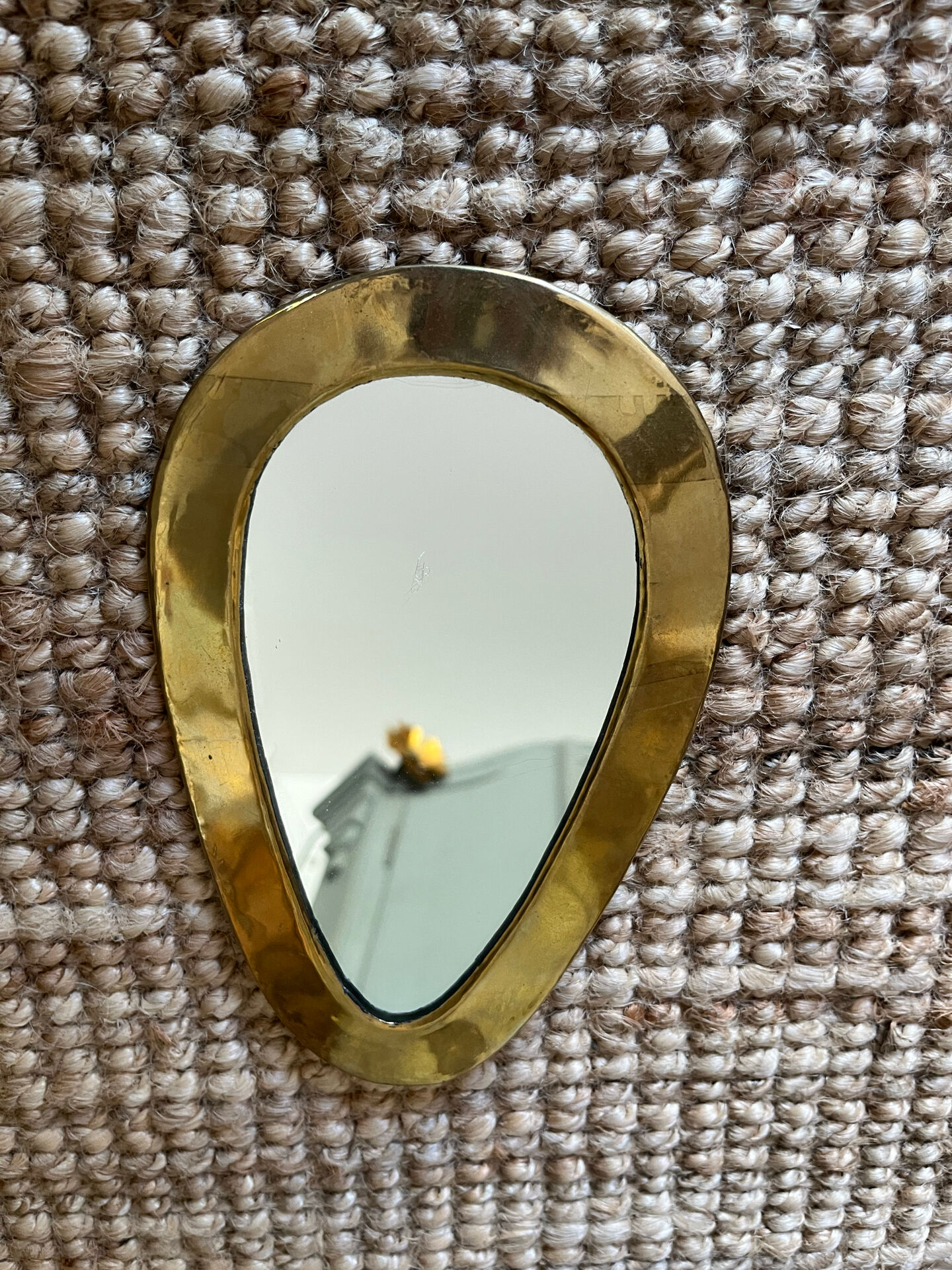 2 brass mirrors