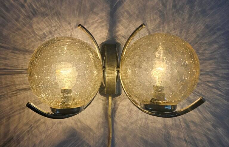 Rare Mid-Century Wall Lamp in the Style of Gaetano Sciolari, Italy, 1970s