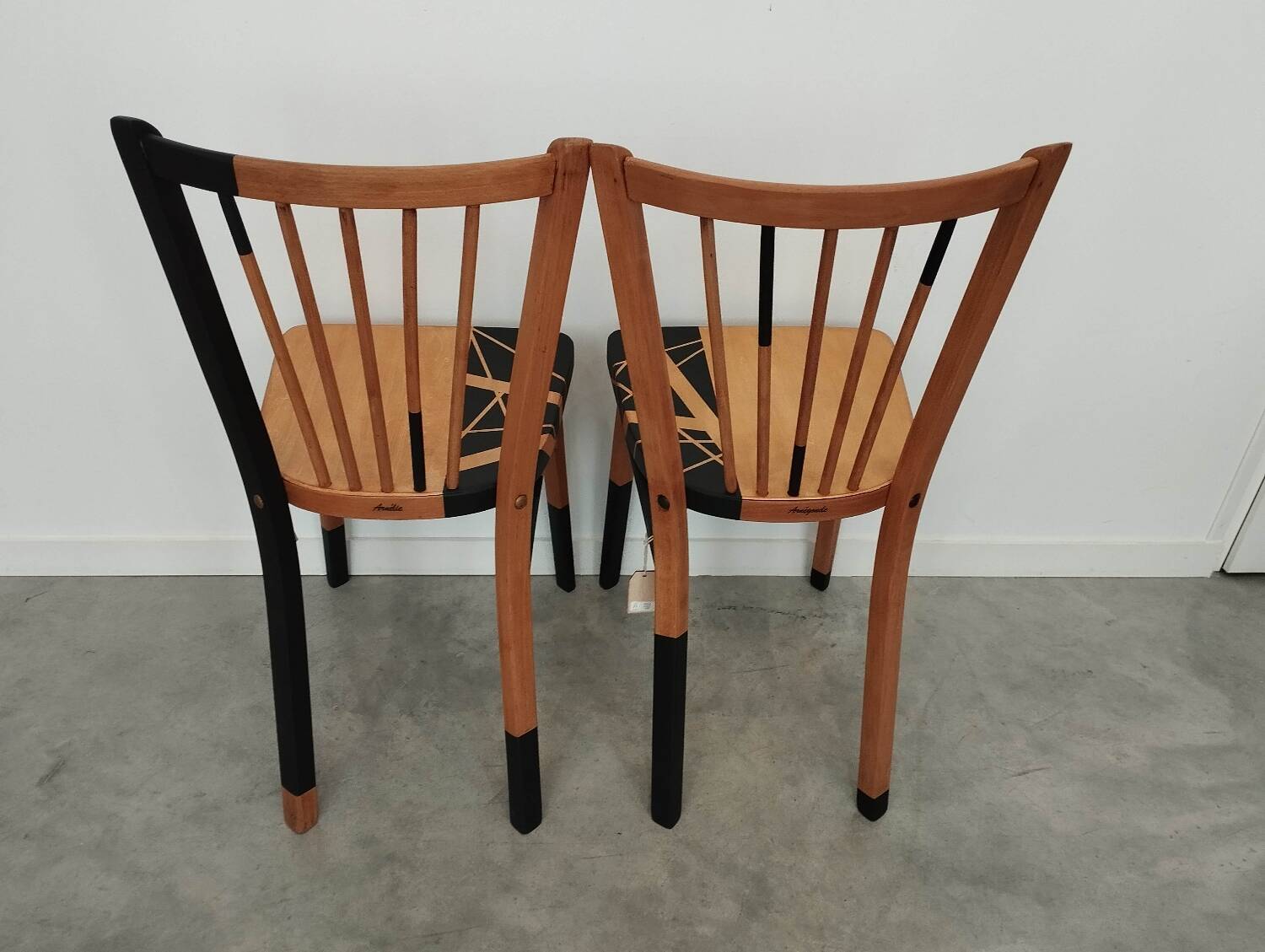 Pair of bistro chairs