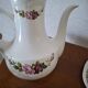 Vintage tableware service in Gien earthenware, "Champs" model with roses – An