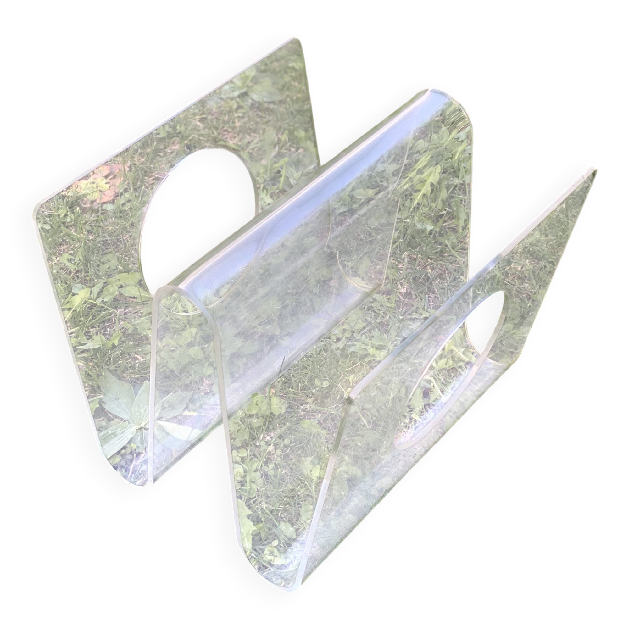 Porte revue Plexiglas de Michel Dumas vintage 1960