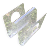 Vintage 1960 Plexiglas magazine rack by Michel Dumas