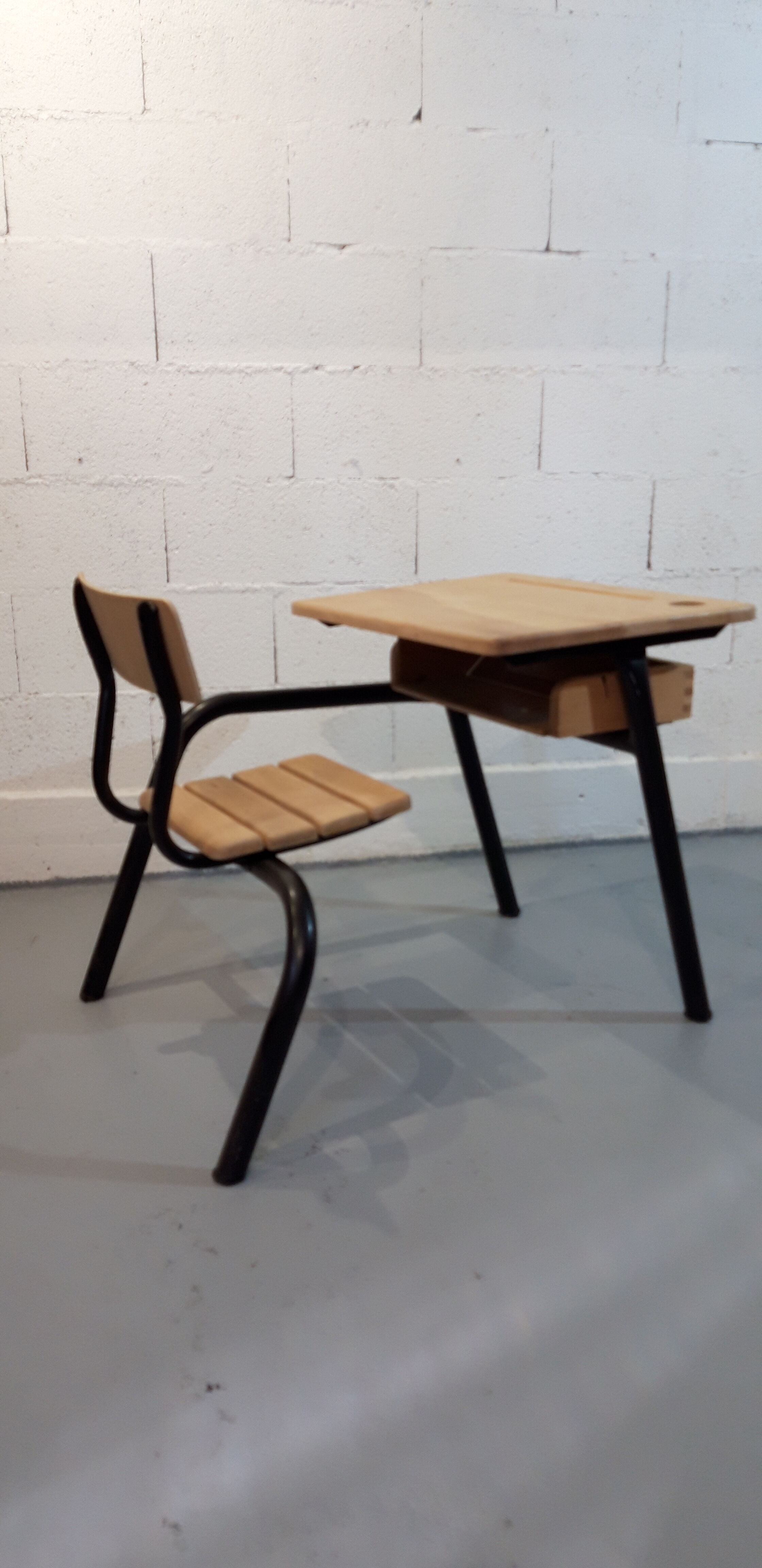 School boy's desk from the 1950s